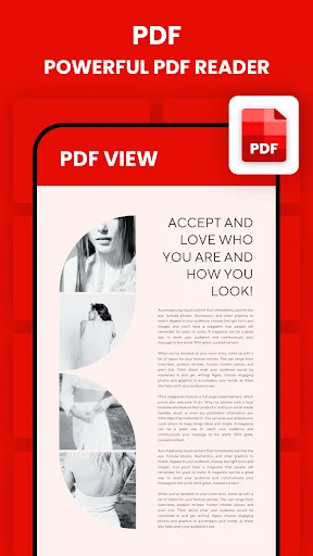 All Document Viewer PDF reader showing formatted document page with text and accompanying images