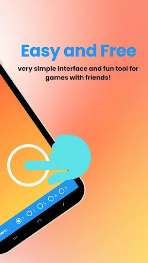 Easy and Free: simple finger game interface for multiplayer party games and friend entertainment