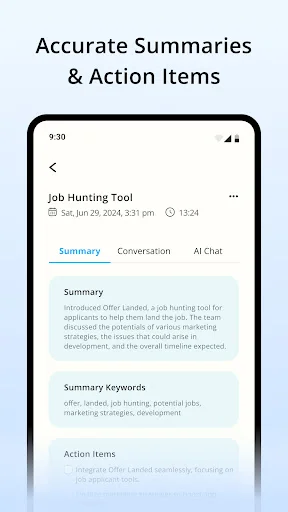 Chat interface conversation showing user feedback about NoteIQ's speech-to-text transcription accuracy with audio controls