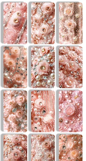 Rose Gold Wallpaper gallery with 12 rose and floral wallpapers featuring sparkle and glitter effects in rose gold