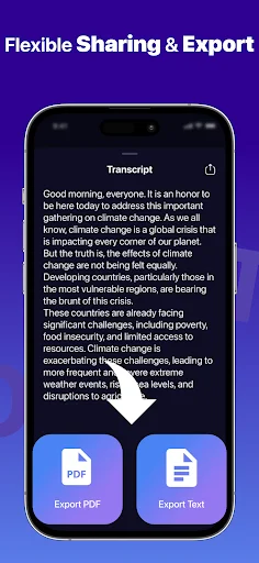 TNote transcript exporter offering flexible PDF and text file download options for easy note sharing and accessibility