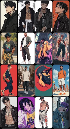 Modern male fashion and lifestyle wallpapers collection showing trendy styled men portraits
