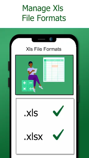 File format support showing Xls reader compatibility with .xls and .xlsx spreadsheets